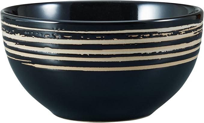 Pfaltzgraff Bryson 16 Piece Dinnerware Set, Service for 4, Black