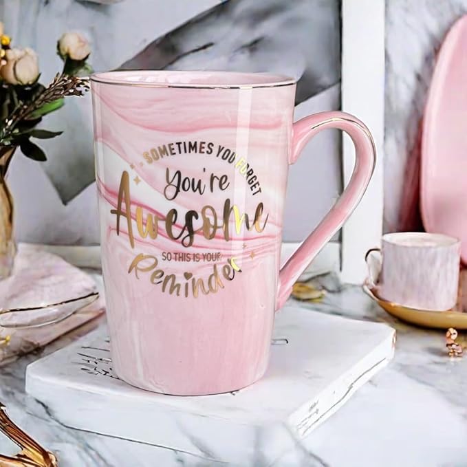 BOFILL Thank You Gifts for Men Women, Sometimes Forget You're Awesome Coffee Mug Friend Birthday Coworker Farewell Thanksgiving Christmas Day Present Cup Appreciation Cool Ideas, 14 Oz
