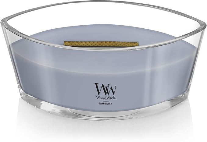WoodWick Hypnoflora Scented Ellipse Candle, Crackles as it burns, Up to 50 hrs burn time, Perfect for gifting or home décor, 21oz