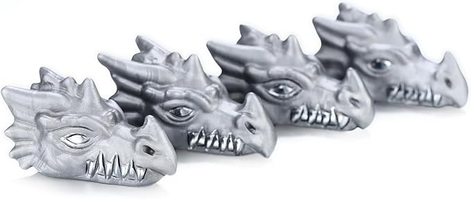 Skullis 2.0" Tera-Hertz Carved Crystal Dragone Head Skull, Crystal Healing.1488