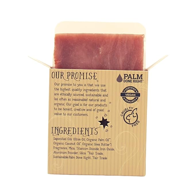 Varina Natural Pink Sugar Bar Soap - Gentle Cleansing for Sensitive Skin, Floral - 3 Pack
