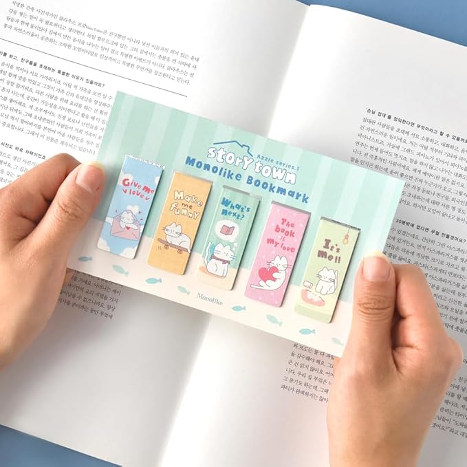 Monolike Magnetic Bookmarks Storytown Azzle Series.1, Set of 5