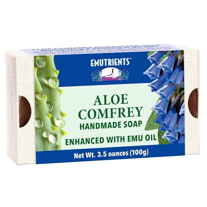 Aloe Comfrey Soap Montana Emu Ranch Co. 3.5 oz Bar