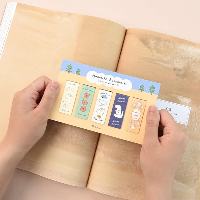 Monolike Magnetic Bookmarks Story Town Ver.2, Set of 5