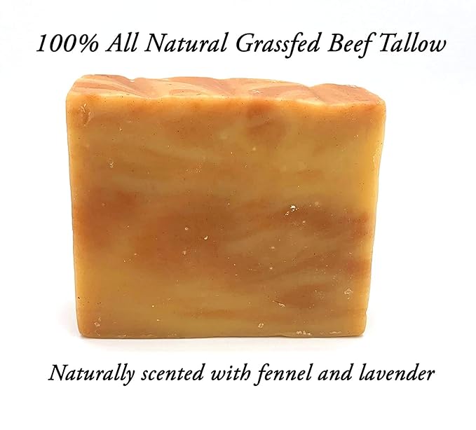 EST'D 2004 HC EST'D 2004 HC Meadow Bloom Tallow Bar Soap - Fennel & Clay 2 Pack - Made with All Natural 100% Grass Fed Tallow Handmade Soap Bar - Great for Face or Body Soap