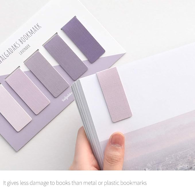 Monolike Magnetic Bookmarks Lavender, Set of 5