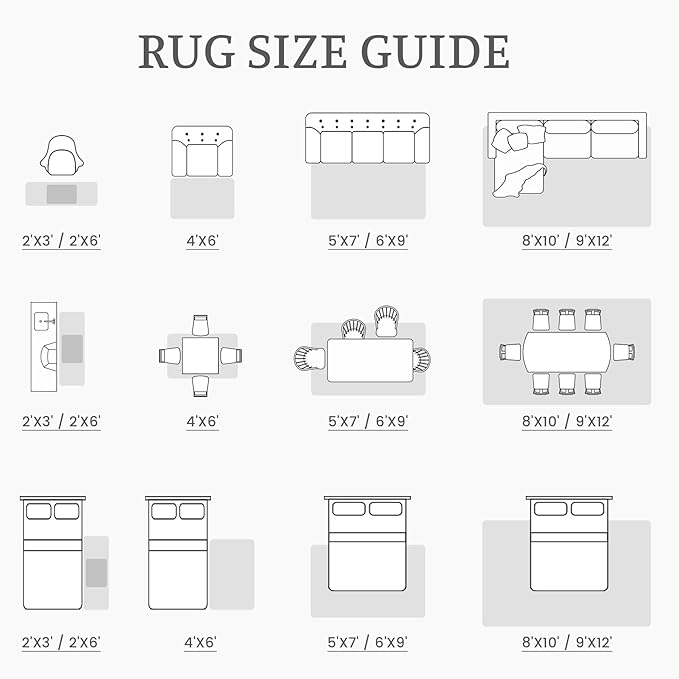 9x12 Area Rug Living Room: Washable Boho Geometric Moroccan Rug Neutral Modern Farmhouse Indoor Soft Non Slip Ultra Thin Large Printed Pattern Carpet for Bedroom Home Office (Black, 9'x12')