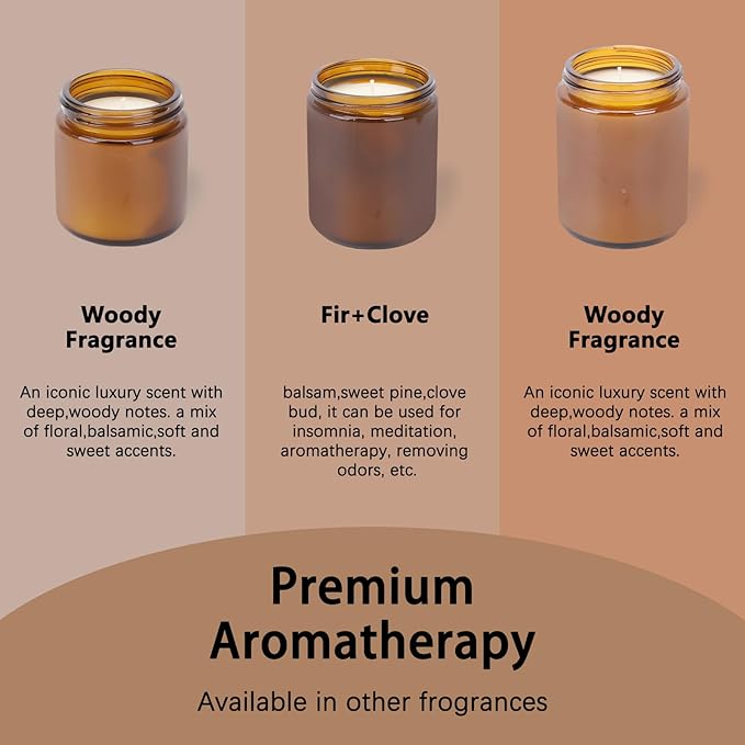 Navid 3pcs Candles for Home Scented Natural Soy Candles Large Jar Single Wick Candle 8 oz 45 Hour Burn Candles Best Mom Dad Gifts, Funny Birthday Mothers Day Thanksgiving & Christmas Gifts, HY+3+MX