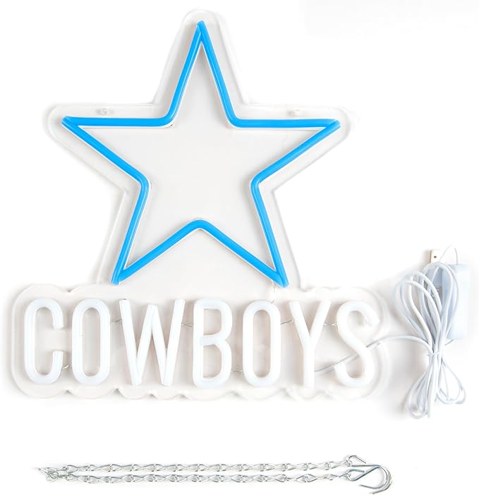 Neon Sign for Wall Decor Football Neon Light for Man Cave Birthday Gifts for Men With Football Team Sign for Bar Dorm Party Decor Game Room Size 12.2 * 12.8In(ZYLD055)