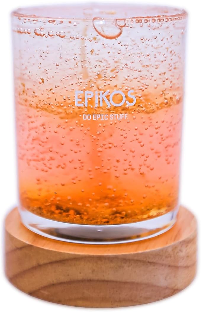 EPIKOS Scented Candles Aromatherapy Candle with Nighttime Illumination,12.35oz, 45-Hour Burn Time, Perfect Home Decor and Gift Choice, Floral, Fruity scents (Freesia & White Jasmine)