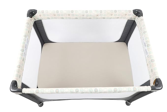 Muslin Pack and Play Sheets Fitted Compatible with Graco Pack n Play Playard Crib and Other 27 x 39 Inch 24 x 38 Playpen/Mini Crib Mattress Soft 100% Cotton Fog & Brown