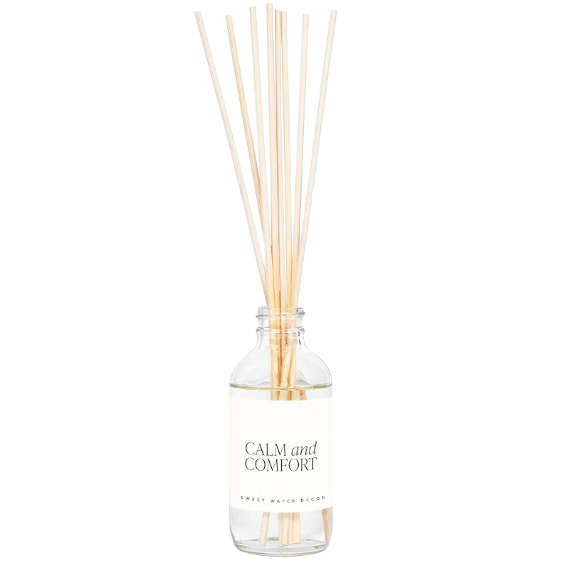 Sweet Water Decor Calm and Comfort Reed Diffuser Set | Lavender, Patchouli, Eucalyptus Spa Scented Diffusers | Air Freshener | Housewarming Gift | Aromatic Stress Relief
