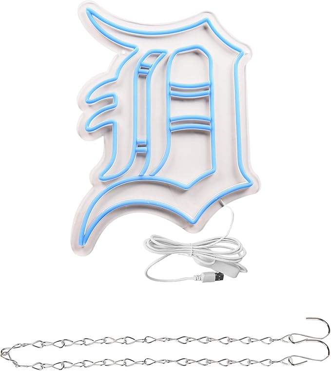 Tiger Neon Sign for Wall Decor Tiger Led Neon Light for Man Cave Baseball Team Led Sign for Sport Club Bedroom Garage Birthday Party Baseball Room USB Powered Size 16.1 * 11.8In(ZYLD133)
