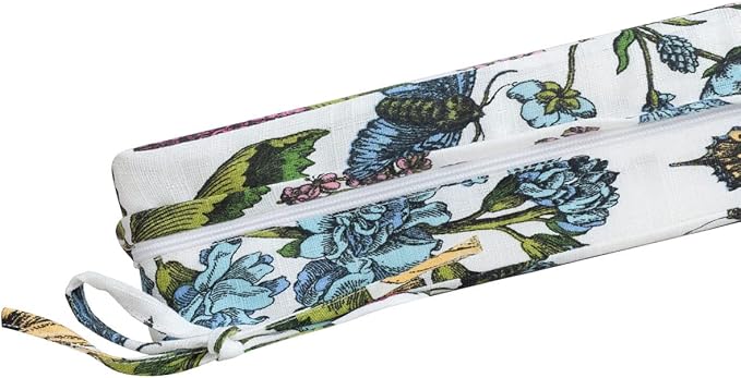 FUNHOME Outdoor Cushion Covers 24 x 22 x 4 inch,Set of 2,Replacement Seat Cushion Cover for Patio Furniture Chair,Water Resistant,Fade-Resistant Slipcover Only,No Insert(Butterfly Flower)