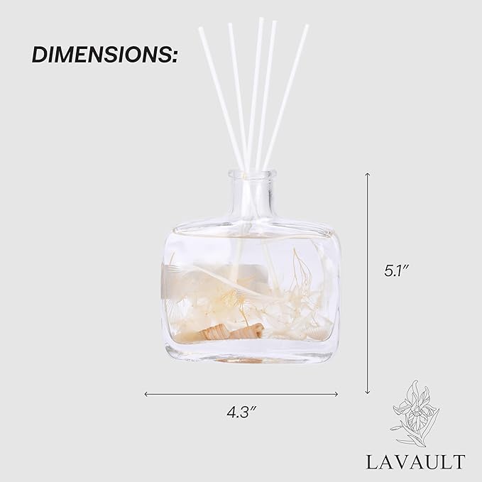 Reed Diffusers for Home - Long-Lasting Room Fresheners - Home Fragrance Diffuser - Scented Oil Diffuser for Aromatic Home - Bathroom Air Diffuser - Chance Scent - 7.4 oz