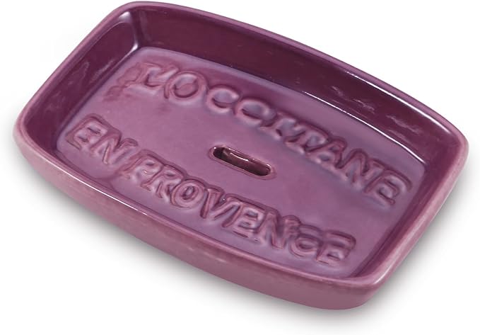 Ceramic Soap Dish, Soap Dish for Shower, Vintage Colorful Soap Holder, Soap Holder with Drain Soap Tray for Bathroom, Shower, and Vanity,Keep Soap Bars Dry