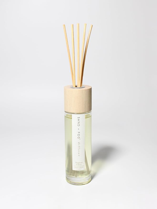 Sand + Fog Tropical Citrus Reed Diffuser | Made with Essential Oils | Fill Your Home with The Your Favorite Luxurious Fragrance