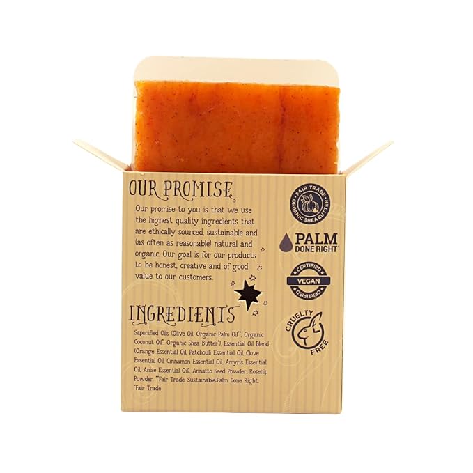 Varina Organic Bay Runner Bar Soap - Gentle Cleansing for Sensitive Skin, Spicy - 3 Pack