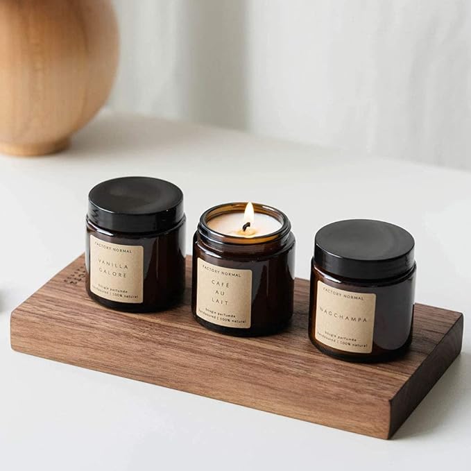 Cleopatra Floral Scented Soy Candles, Factory Normal Handmade Amber Jar Candle, 4oz, 18 Hour Burn Time