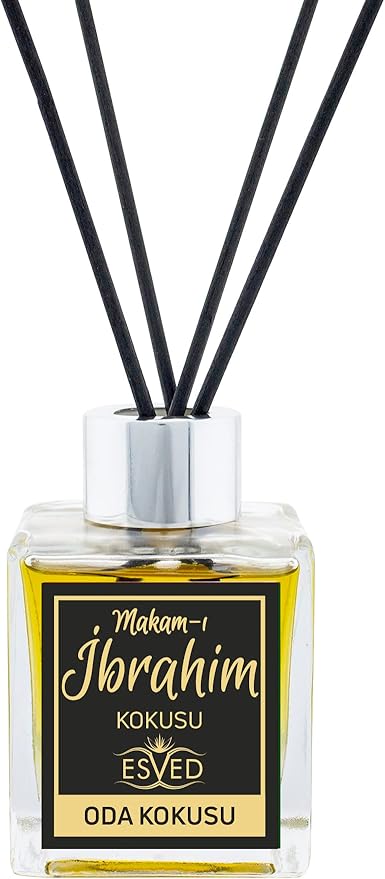 ihvan online, Reed Diffuser 3.4 Fl Oz - 100ml, Arabic Scent Room Diffusers, Home Fragrance, Luxury Diffuser, Essential Oil Sticks, Aromatherapy Air Freshener, Makam-ı Ibrahim