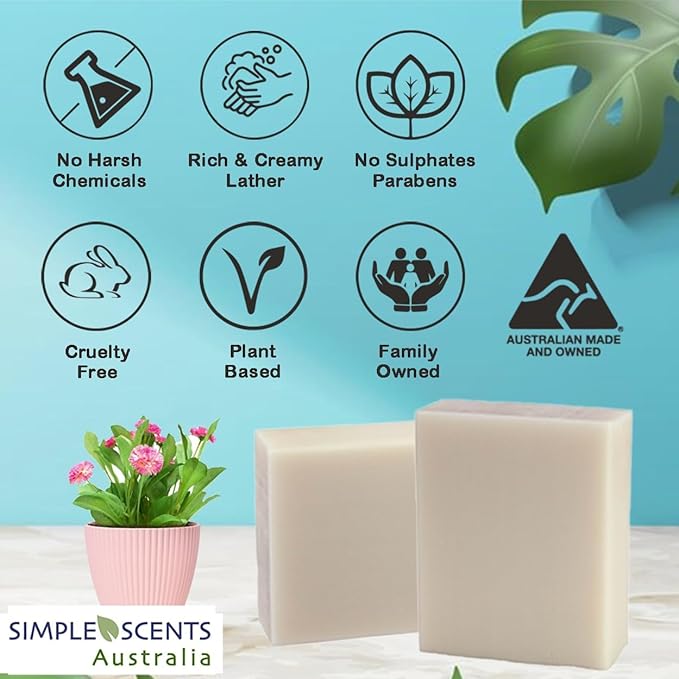 Goats Milk Scented Natural Soap Bars (5 Bars), 3.5oz Moisturizing French Triple Milled Soap Bars Enriched with Shea Butter - Pure Plant Oil Bath & Body