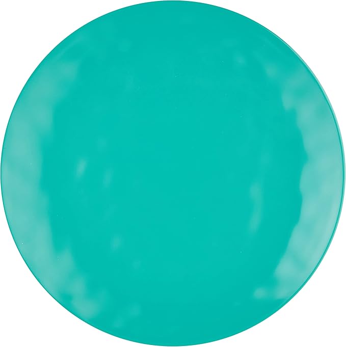 Certified International 89210RM Melamine 12 pc Dinnerware Set Service for 4 Teal