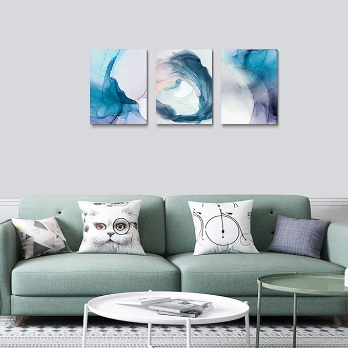 AHUASJART Canvas Wall Art For Living Room Family Wall Decor For Bedroom Modern Wall Decorations For Office Abstract Ink Wall Paintings Canvas Art Elk Decor Pictures Artwork Posters Home Decoration