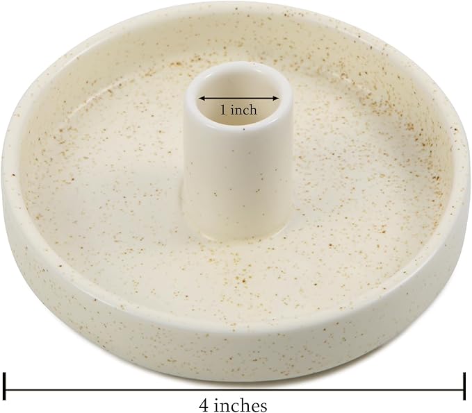 Palo Santo Holder, Ceramic Incense Burner for Palo Santo Wood or Scented Incense Stick, Beige