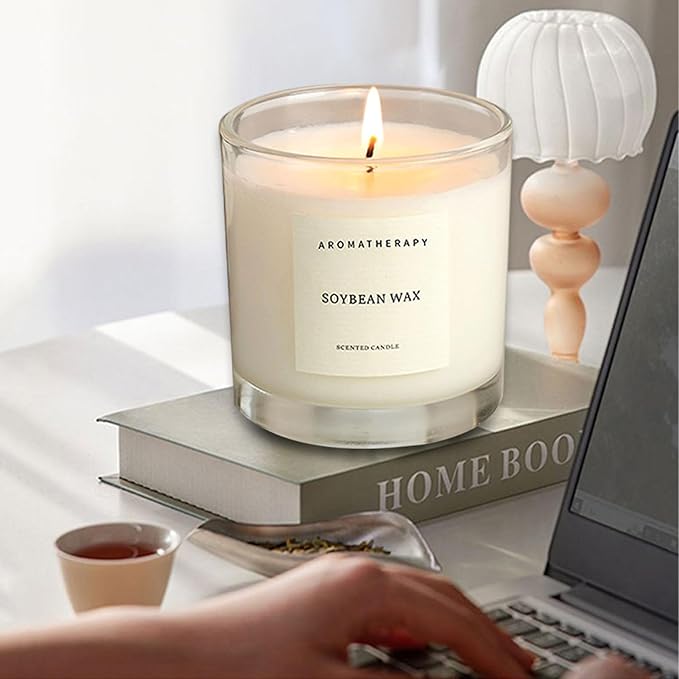 Butterfly Vanilla Candle – Aromatherapy Candle with Rotating Golden Butterfly Spinner, Scented Candle Gift for Relaxation, Home Décor & Special Occasions (Ebony Sandalwood Fragrance, White)