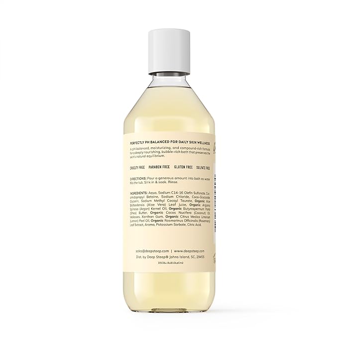 Deep Steep Bubble Bath 10 Ounce (Pack of 1) (10 Fl Oz (Pack of 1), Lemon Cream)