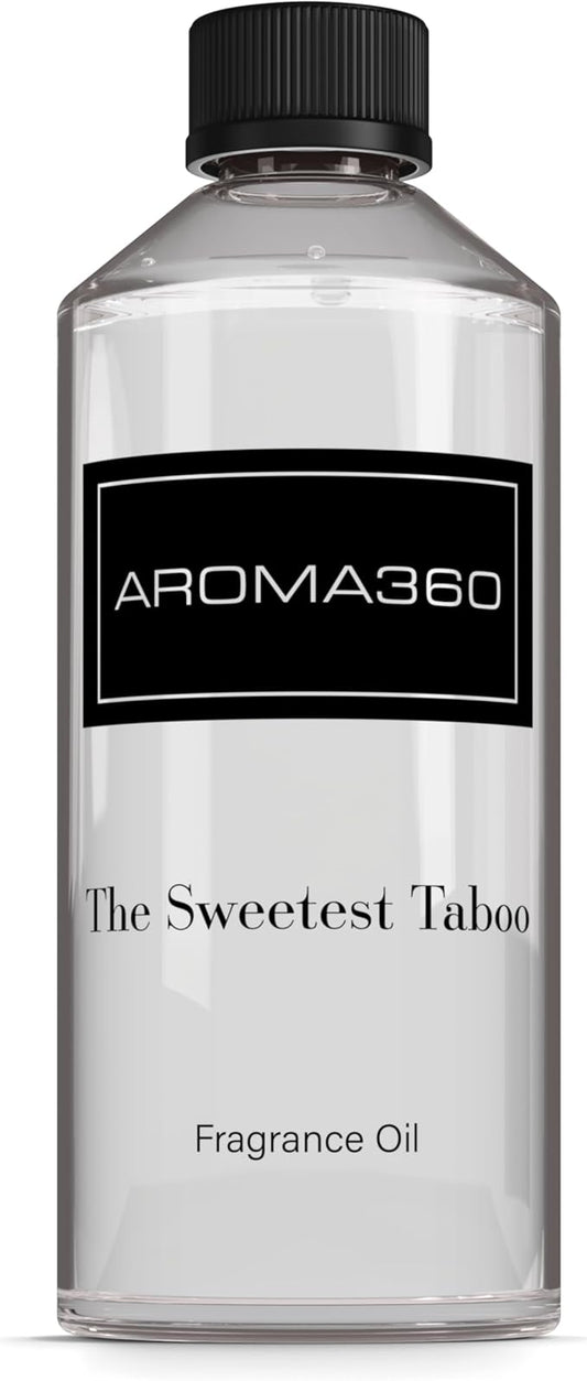 Aroma360 - The Sweetest Taboo Fragrance Oil Scent - Luxury Aromatherapy Scent Diffuser Oil - Hints of Lemon Crème, Pomegranates, & Raspberries - For Essential Oil Diffusers - For Home & Office - 500mL