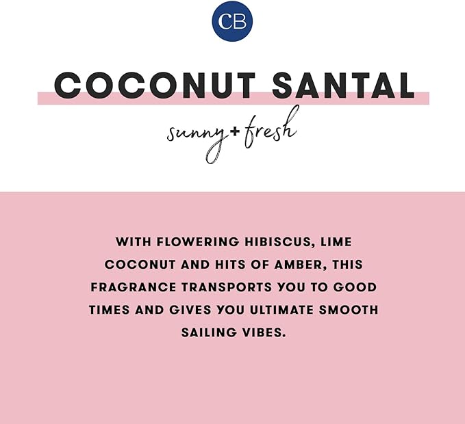 Capri Blue Coconut Santal Reed Diffuser Set - Includes Reed Diffuser Sticks, Fragrance Oil, and Glass Bottle - Luxury Scented Room Fresheners - Cobalt Blue (8 fl oz)