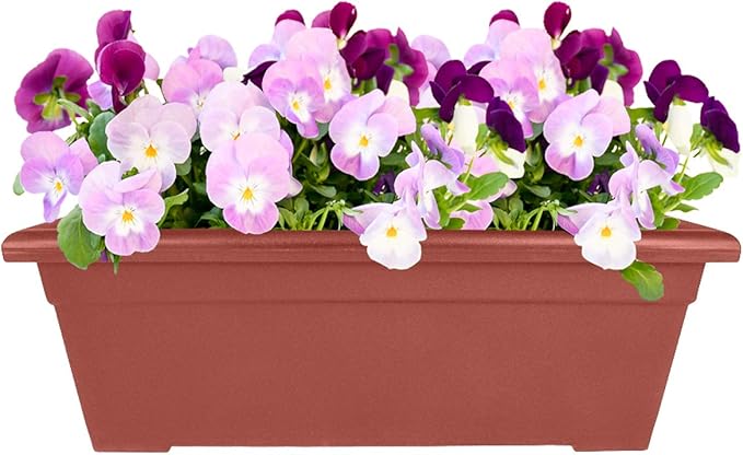 The HC Companies 28" Romana Planter in Clay