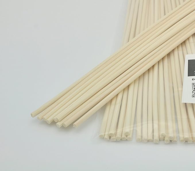 100 Pieces Natural Rattan Reed Diffuser Replacement Sticks (8.7" x 3mm)