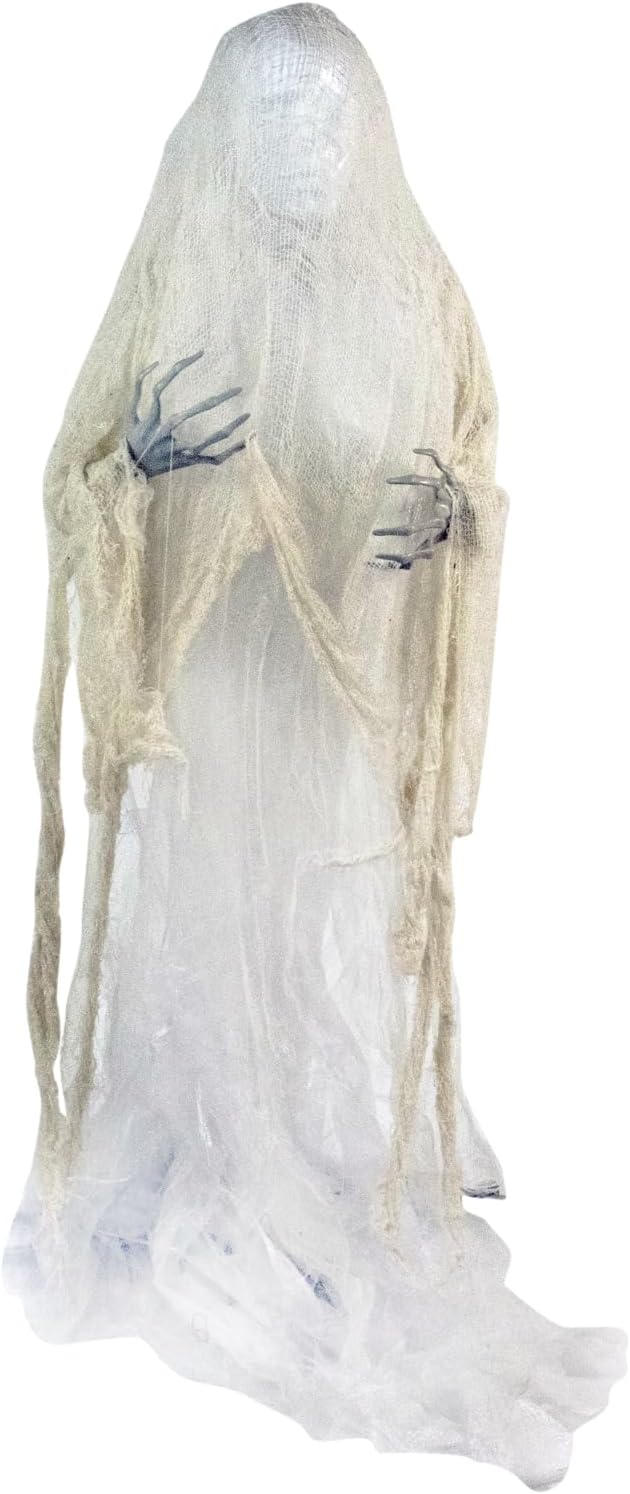 Haunted Hill Farm 67" Hanging Ghost Halloween Animatronic
