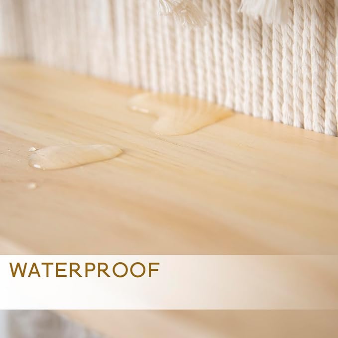 jontell Macrame Wall Hanging Shelf- Macrame Shelves Handmade Decorative Floating Boho Shelf-Plant Shelf Display Rack to Organize and Decor for Living Room, Bedroom, Bathroom