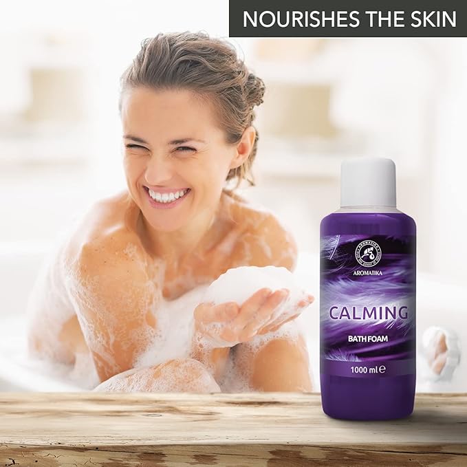 Bath Foam Calming - 34 Fl Oz (1000ml) - Body Care - Good Sleep - Beauty - Bathing - Body Care - Wellness - Relax - Aromatherapy - Spa - Bubble Baths