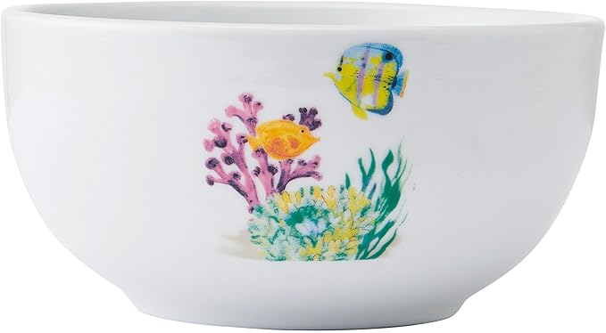 Studio Nova Coastal Ocean Underwater Life 12 Piece Dinnerware Plate Bowl Set, Service for 4
