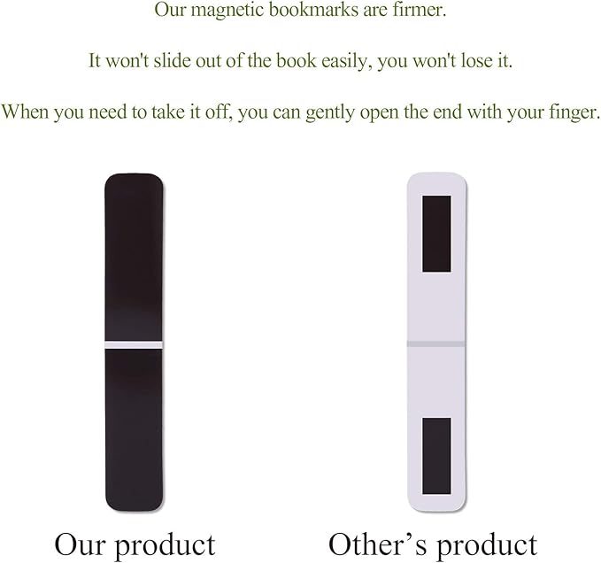 30 Pieces Magnet Magnetic Bookmarks Cute Magnet Page Markers Page Clips Bookmark for Student Office Reading Stationery (Plant)