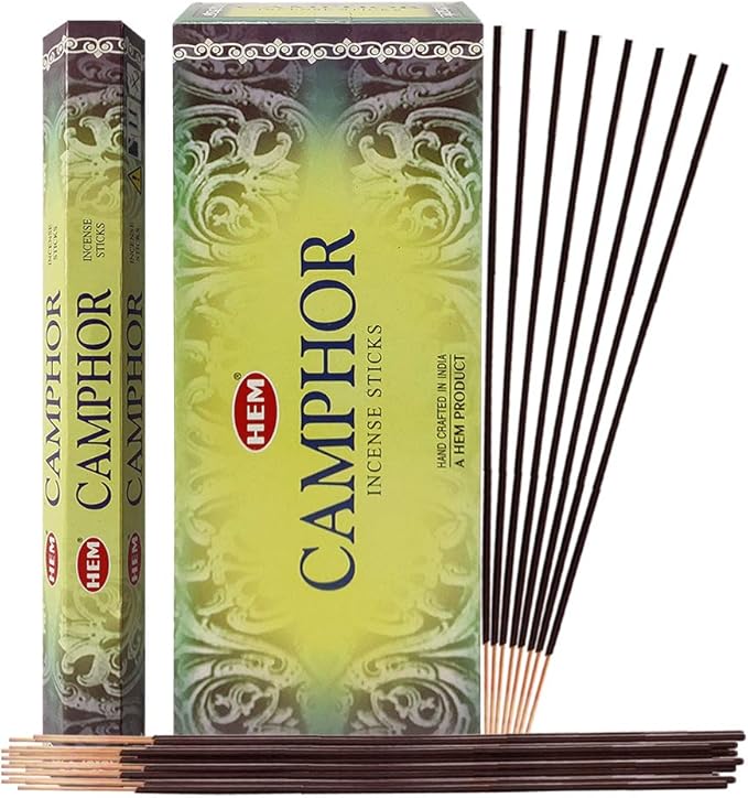 Camphor Incense Sticks and Incense Stick Holder Bundle Insence Insense Hem Incense Sticks