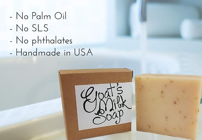 Handmade Fresh Goat's Milk Bar Soap, Olive Oil Based With Organic Shea Butter (Zesty Citrus, 3 bars Economy Pack)