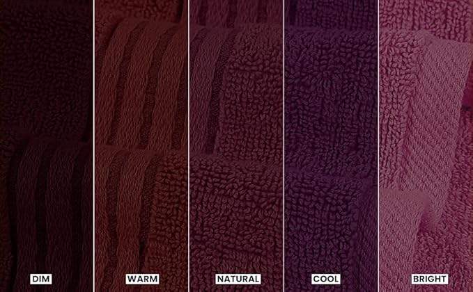 Utopia Towels 6 Piece Premium Hand Towels Set, 16 by 28 inches, 100% Ring Spun Cotton, Lightweight and Highly Absorbent Towels for Bathroom, Travel, Camp, Hotel, and Spa, Burgundy