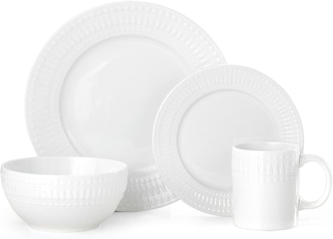 Pfaltzgraff Cassandra 16-Piece Porcelain Dinnerware Set, Service For 4