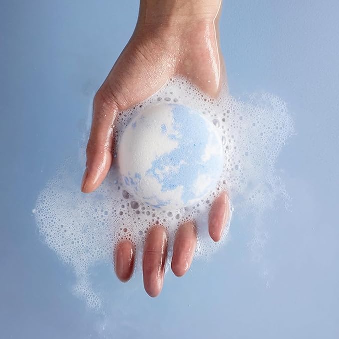 Sprig by Kohler Eucalyptus + Mint Bath Bomb, Natural Botanicals & Premium Skincare Ingredients (Shea Butter, Coconut Oil, & Kaolin Clay) to Cool and Refresh - Breathe
