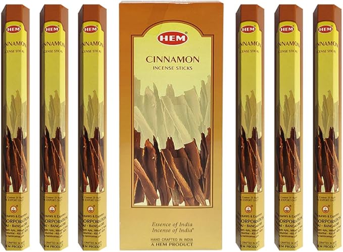 Cinnamon Incense Sticks and Incense Stick Holder Bundle Insence Insense Hem Incense Sticks