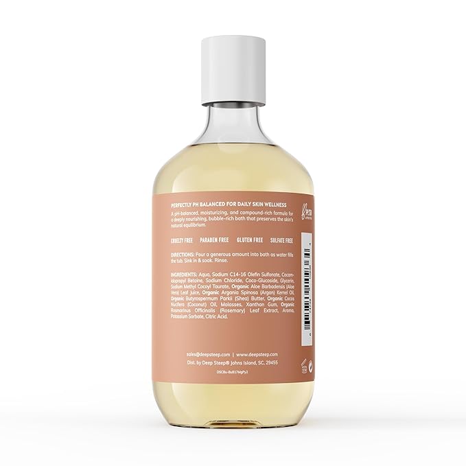 Deep Steep Bubble Bath 17oz (Pack of 1) (17 Fl Oz (Pack of 1), Mango Papaya)