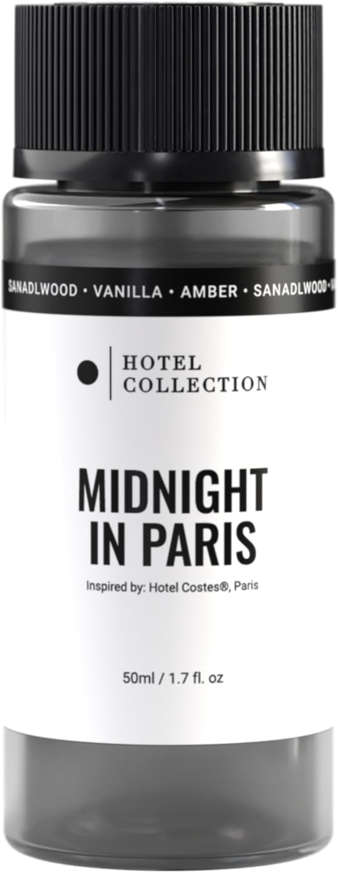Hotel Collection - Midnight in Paris - Essential Oil Scent - Luxury Hotel Inspired Aromatherapy Scent Diffuser Oil - Lemon, Bergamot, Jasmine, Marine, Amber, Musk - for Essential Oil Diffusers - 50mL