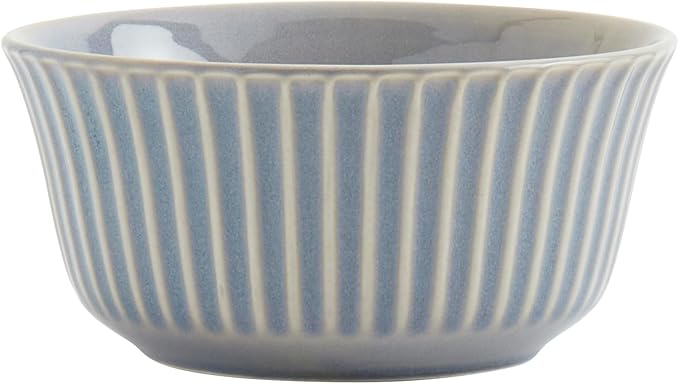 Tabletops Gallery Richmond 12-Piece Reactive Glaze Stoneware Dinnerware Set of Kitchen Dishes, Dinner Plates, Cereal Bowls, Service for 4, Gray