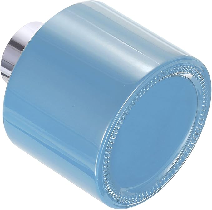 HARFINGTON Empty Glass Diffuser Bottle 140ml/4.7oz Refillable Fragrance Accessories Aromatherapy Jar Container for Replacement Reed Diffuser DIY Home Bathroom Blue with Silver Tone Cap