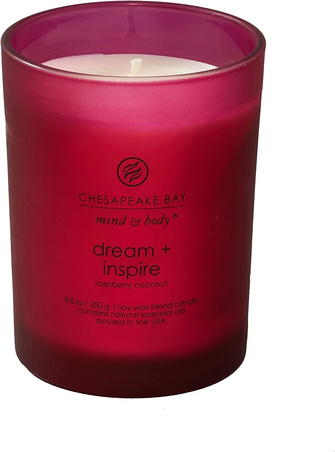 Chesapeake Bay Candle Scented Candle Dream + Inspire (raspberry coconut) Medium Jar